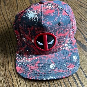 Marvel Deadpool multi color snap back hat. One size